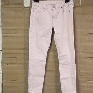7 For All Mankind Women's Skinny Jeans in Soft Pink